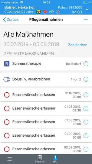 Screenshot von CGM MEDICO TOUCH auf dem iPhone 4
