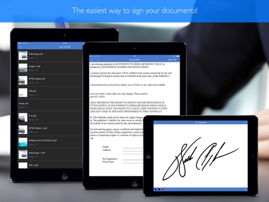 Onderteken PDF-documenten Pro iPad app afbeelding 2