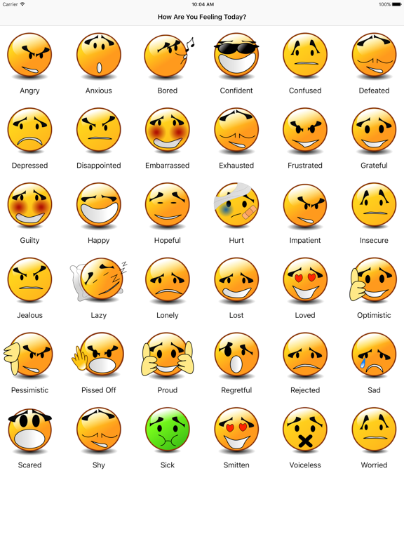 Mood Advice iPad screenshot 1 - Lifestyle app