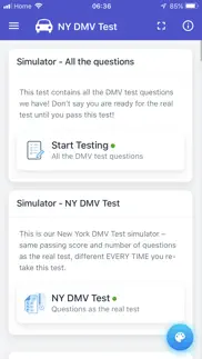new york driving test iphone screenshot 3