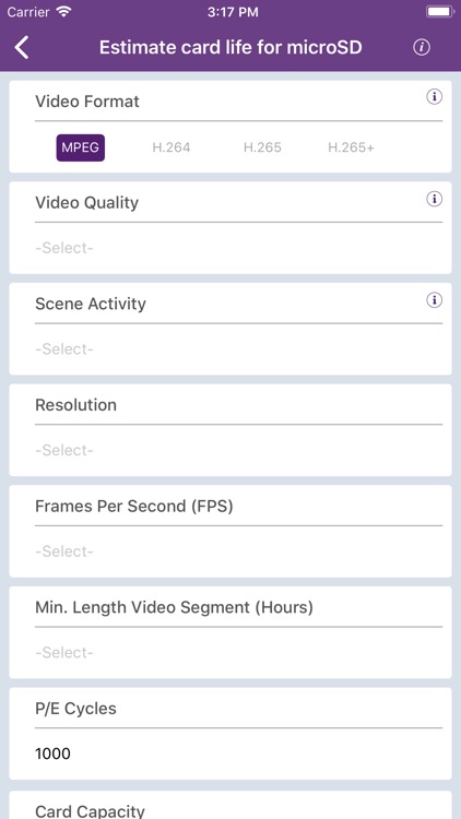 WD Purple Storage Calculator screenshot-5