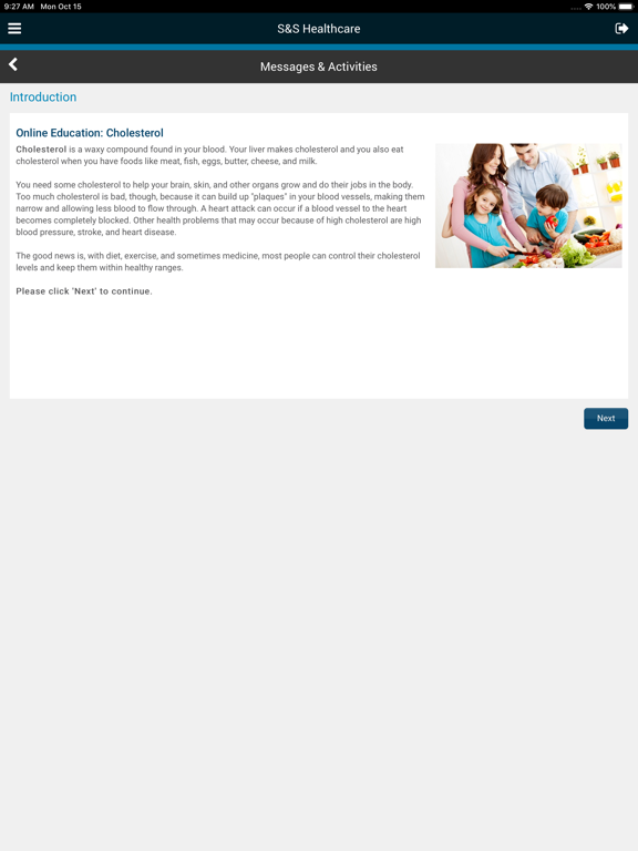 S&S Healthcare iPad screenshot 4 - Health & Fitness app