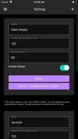 Game screenshot Inhaler Counter apk