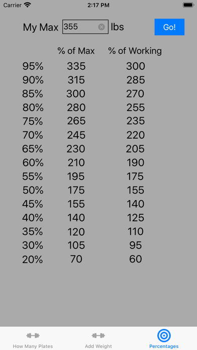 WeightsCalc Barbell Calculator screenshot 3