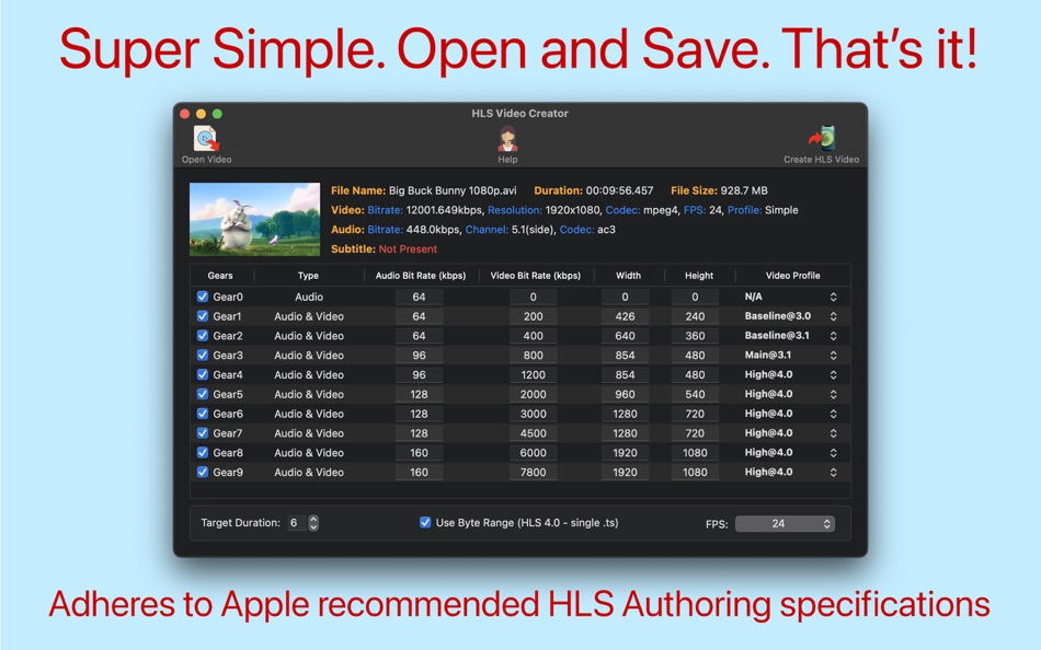 #2. HLS Video Creator (macOS) By: Anand