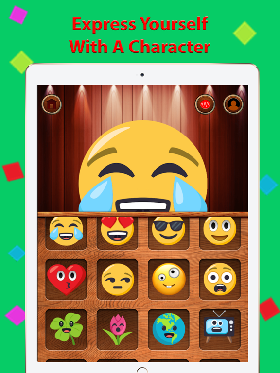 Talking Emoji Me Face Maker iPad screenshot 1 - Entertainment app