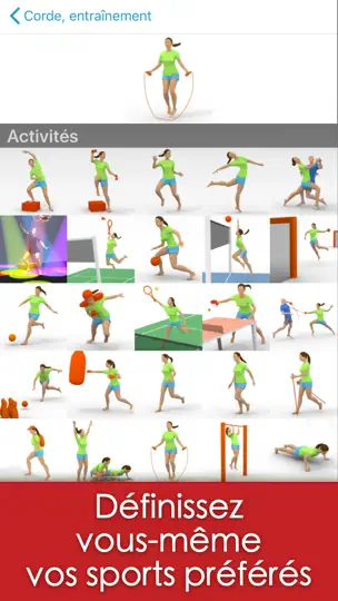 Capture d'écran de Calories Minute sur iPhone 8