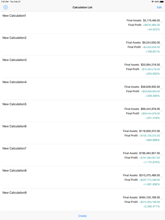 Simple Compound Interest iPad screenshot 1 - Finance app