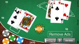 blackjack - casino style 21 iphone screenshot 1