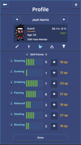 Hoop League Tactics screenshot