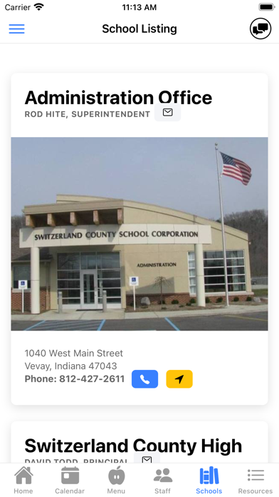 Switzerland County School Corp Screenshot