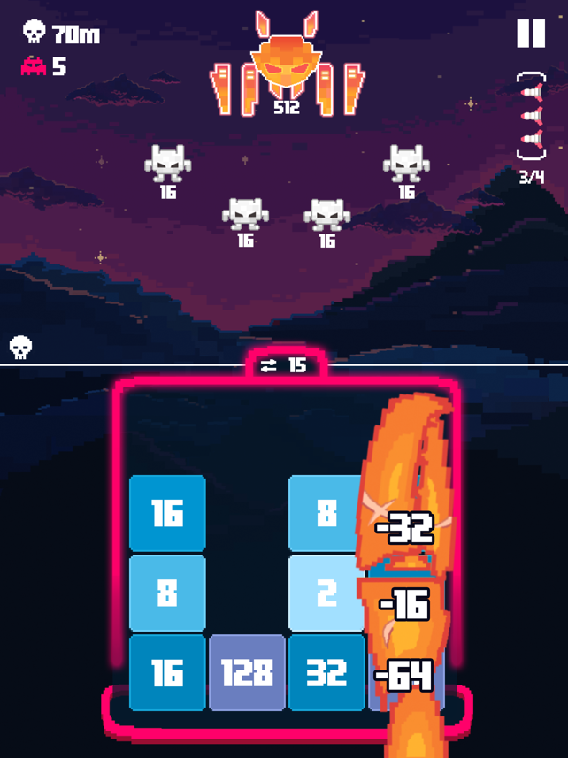 Invaders 2048 Screenshot