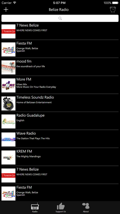 Belize Radio iPhone screenshot 1 - Entertainment app