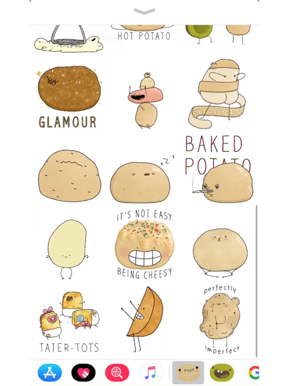 Screenshot #6 pour Potato Sticker Pack