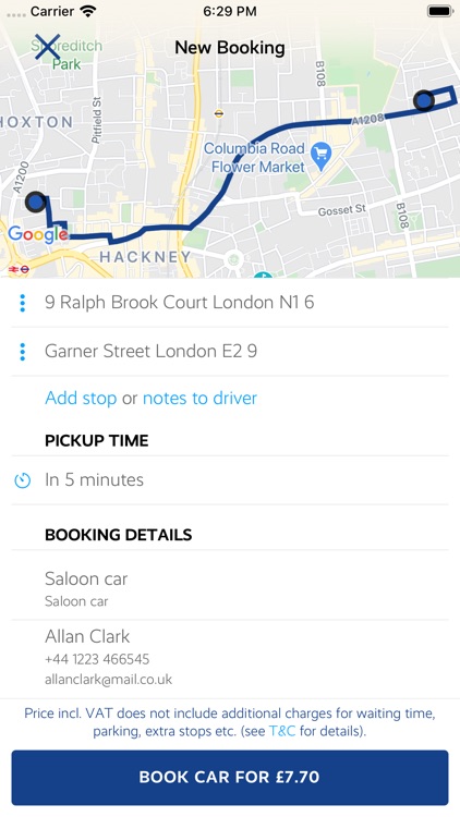 Olimpicars London minicabs