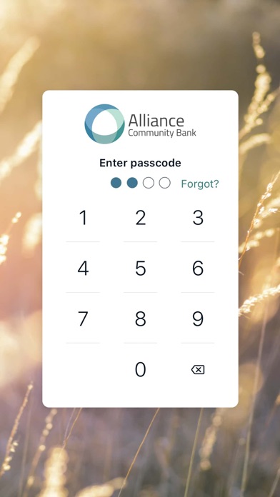 Alliance Community Bank App Screenshot