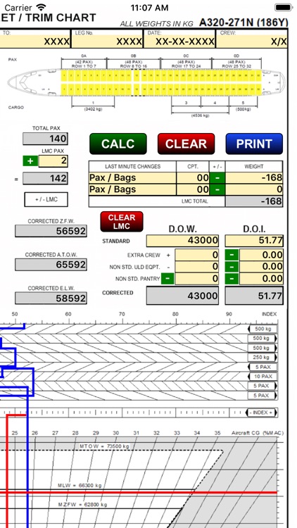 A320 NEO LOADSHEET Y186 4z