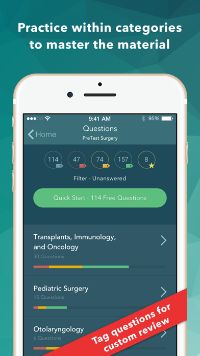 Screenshot #3 pour USMLE Surgery PreTest