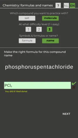 Game screenshot Chemistry formulas & names apk