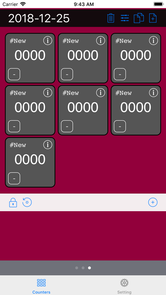 #1. Tap Tap Counter : MultiCounter (iOS) 由: Hiroshi Nomura