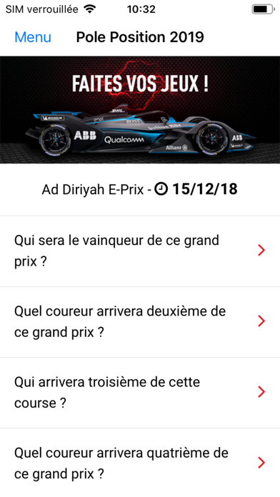 Screenshot #1 pour Pronostics Pole Position