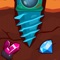Tap to start your drill and drag to move from left to right, collecting treasure as you go