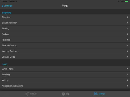 BLE Hero iPad screenshot 10 - Developer Tools app