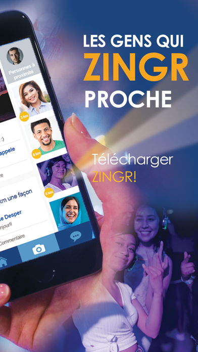 Screenshot #2 pour People nearby app Zingr