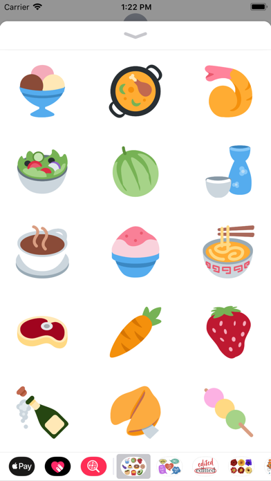 Screenshot #2 pour 100 Food Stickers