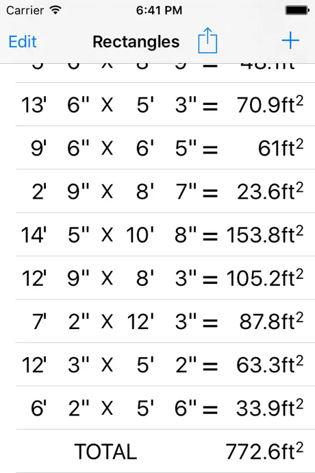 Square Feet Calculator Utility