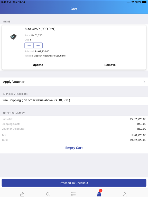 Hospitals Store App iPad screenshot