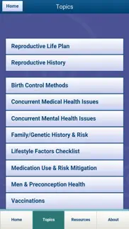 preconception care app iphone screenshot 3