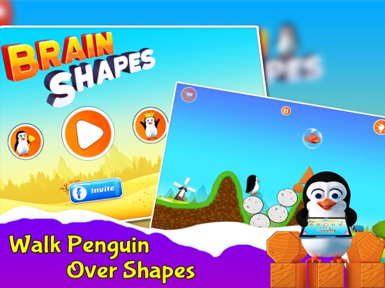 Screenshot #5 pour Brain Shapes - Feed Penguins
