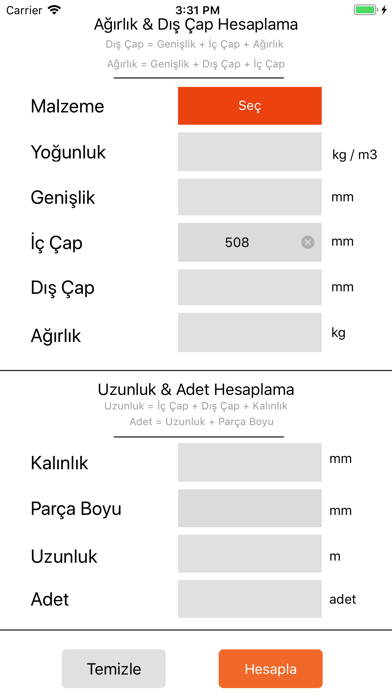 Screenshot #2 pour Coiltech Rulo Hesaplayıcı