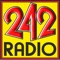 Listen Live to 242 Radio, or message the studio from the app