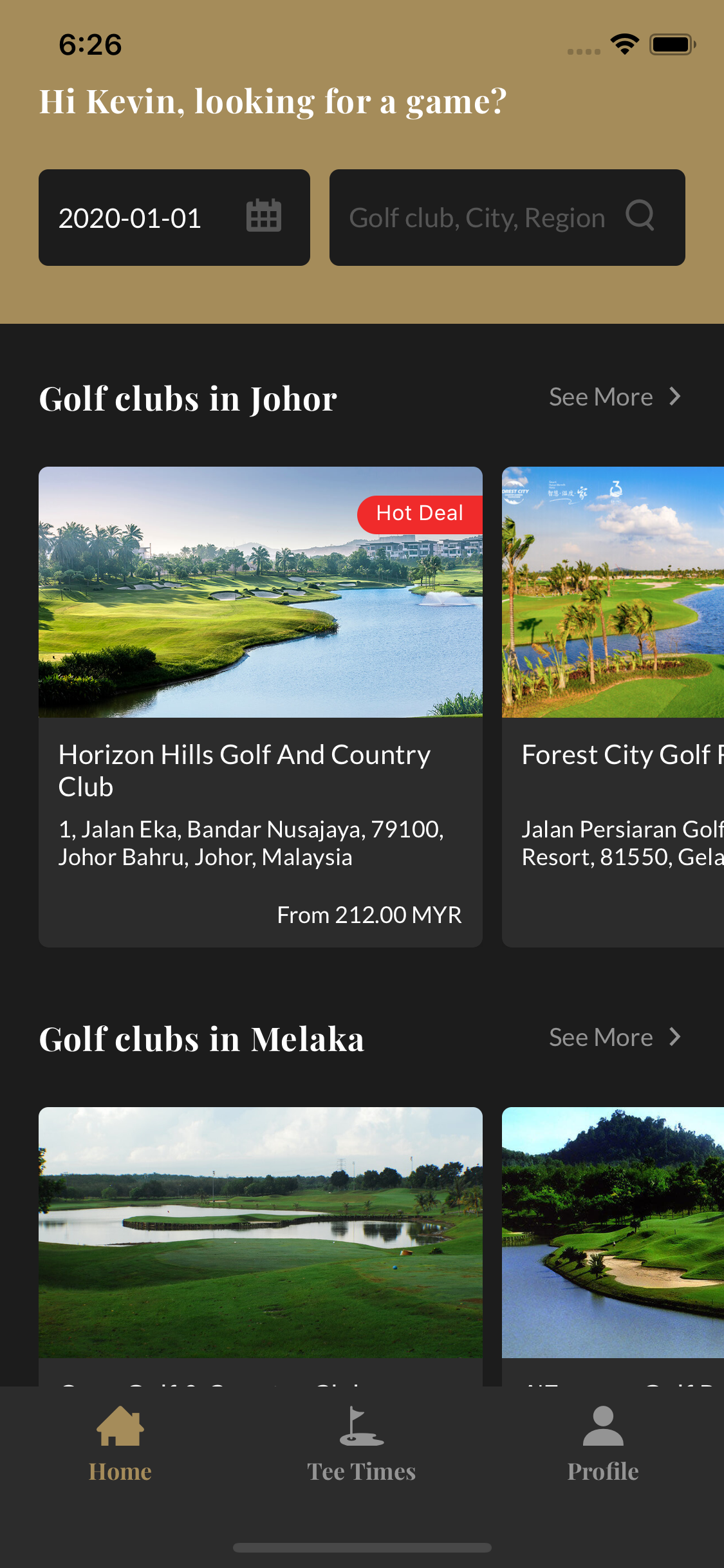 My Tee Times screenshot 3