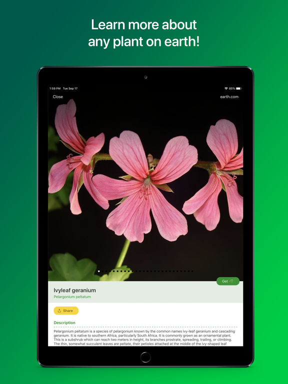 PlantSnap Pro: Identify Plants iPad screenshot 4 - Education app