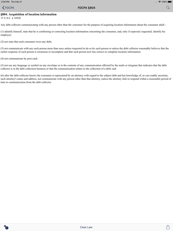 ARM Law iPad screenshot 3 - Business app