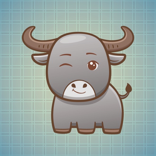 Sticker Me Cute Buffalo icon