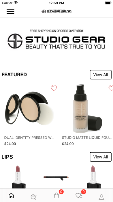 STUDIO GEAR COSMETICS Screenshot