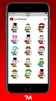 lex snowman stickers iphone screenshot 2