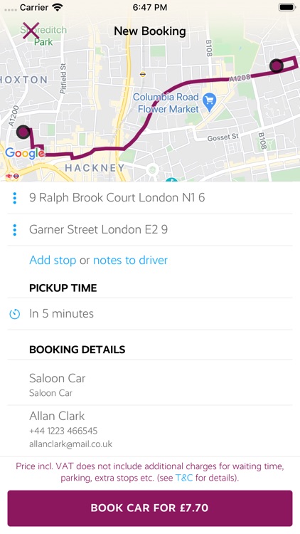 Location Cars minicabs