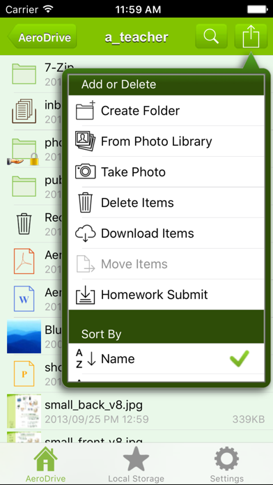 App for AeroDrive screenshot