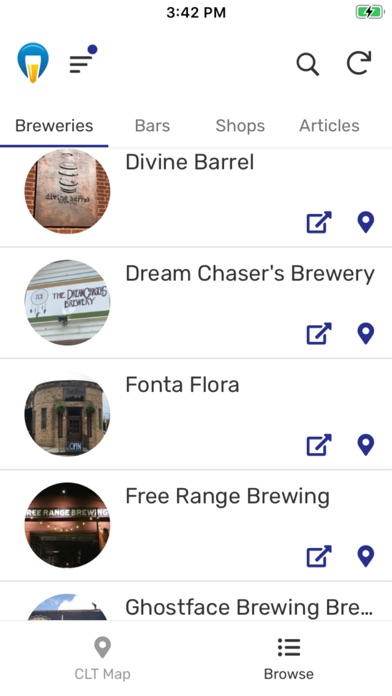 Charlotte Beer Map Screenshot 2 - AppWisp.com Charlotte Beer Map Screenshot 2 - AppWisp.com