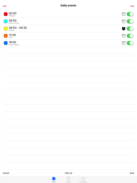 Screenshot #6 pour ColoredTime Lite