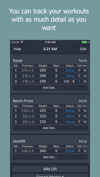 Screenshot #3 pour nWorkout+