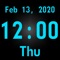 This is a huge digital clock, the biggest