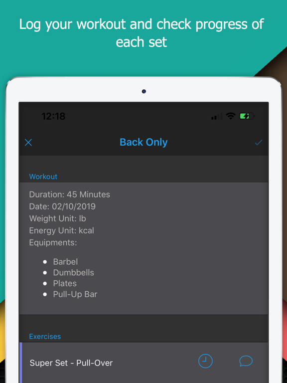 TrackOn - Workouts iPad screenshot 5 - Health & Fitness app