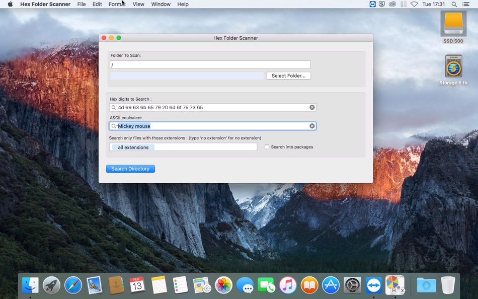 #2. Hex Folder Scanner (macOS) Podle: Alfonso Maria Tesauro