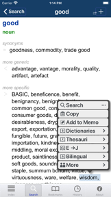 Companion Thesaurus screenshot